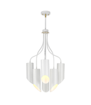 Corp de iluminat suspendat, lustra Quinto 6 Light Chandelier – White Aged Brass