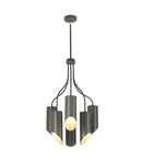 Corp de iluminat suspendat, lustra Quinto 6 Light Chandelier – Dark Grey Polished Nickel