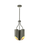 Corp de iluminat suspendat, lustra Quinto 3 Light Chandelier – Dark Grey Polished Nickel