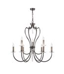 Corp de iluminat suspendat, lustra Pimlico 9 Light Chandelier – Dark Bronze