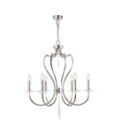 Corp de iluminat suspendat, lustra Pimlico 6 Light Chandelier – Polished Nickel