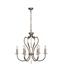 Corp de iluminat suspendat, lustra Pimlico 6 Light Chandelier – Dark Bronze