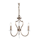 Corp de iluminat suspendat, lustra Pimlico 3 Light Chandelier – Dark Bronze