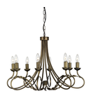 Corp de iluminat suspendat, lustra Olivia 8 Light Chandelier – Black/Gold