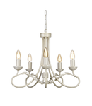 Corp de iluminat suspendat, lustra Olivia 5 Light Chandelier – Ivory/Gold