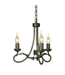 Corp de iluminat suspendat, lustra Olivia 3 Light Chandelier – Black/Gold