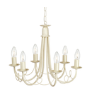 Corp de iluminat suspendat, lustra Minster 6 Light Chandelier – Ivory Gold