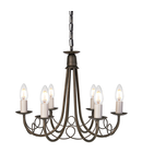 Corp de iluminat suspendat, lustra Minster 6 Light Chandelier – Black/Gold