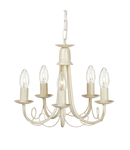 Corp de iluminat suspendat, lustra Minster 5 Light Chandelier – Ivory Gold