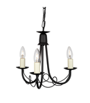 Corp de iluminat suspendat, lustra Minster 3 Light Chandelier – Black