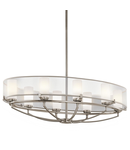 Corp de iluminat suspendat, lustra Saldana 8 Light Oval Chandelier