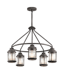 Corp de iluminat suspendat, lustra Ashlandbay 5 Light Outdoor Chandelier