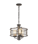 Corp de iluminat suspendat, lustra Ahrendale 3 Light Duo-Mount Chandelier