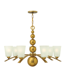 Corp de iluminat suspendat, lustra Zelda 7 Light Chandelier – Vintage Brass