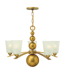 Corp de iluminat suspendat, lustra Zelda 5 Light Chandelier – Vintage Brass