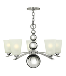 Corp de iluminat suspendat, lustra Zelda 5 Light Chandelier – Polished Nickel