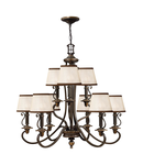 Corp de iluminat suspendat, lustra Plymouth 9 Light Chandelier