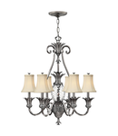 Corp de iluminat suspendat, lustra Plantation 7 Light Chandelier – Polished Antique Nickel