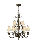 Corp de iluminat suspendat, lustra Plantation 10 Light Chandelier – Pearl Bronze