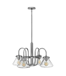 Corp de iluminat suspendat, lustra Congress 4 Light Clear Glass Chandelier – Chrome