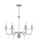 Corp de iluminat suspendat, lustra Finsbury Park 6 Light Chandelier – Polished Nickel