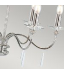 Corp de iluminat suspendat, lustra Finsbury Park 6 Light Chandelier – Polished Nickel