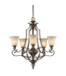 Corp de iluminat suspendat, lustra Kelham Hall 5 Light Up Light Chandelier