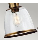 Corp de iluminat suspendat, lustra Hobson 3 Light Island Chandelier Aged Brass