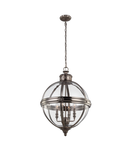 Corp de iluminat suspendat, lustra Adams 4 Light Pendant Chandelier – Antique Nickel