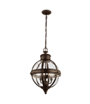 Corp de iluminat suspendat, lustra Adams 3 Light Pendant Chandelier – British Bronze