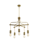 Corp de iluminat suspendat, lustra Douille 5 Light Chandelier – Aged Brass