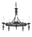 Corp de iluminat suspendat, lustra Belfry 5 Light Chandelier Black