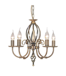 Corp de iluminat suspendat, lustra Artisan 5 Light Chandelier – Aged Brass