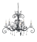 Corp de iluminat suspendat, lustra Amarilli 5 Light Chandelier – Black/Silver