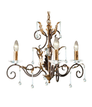 Corp de iluminat suspendat, lustra Amarilli 3 Light Chandelier – Bronze/Gold