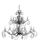 Corp de iluminat suspendat, lustra Amarilli 15 Light Chandelier – Black/Silver