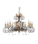 Corp de iluminat suspendat, lustra Amarilli 10 Light Chandelier – Bronze/Gold