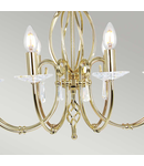 Corp de iluminat suspendat, lustra Aegean 8 Light Chandelier – Polished Brass