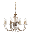 Corp de iluminat suspendat, lustra Aegean 8 Light Chandelier – Aged Brass