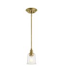 Lampa suspendata Waverly 1 Light Mini Pendant – Natural Brass