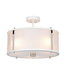 Lampa suspendata Corona 3 Light Pendant – White Polished Nickel