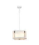 Lampa suspendata Corona 2 Light Pendant – White Polished Nickel