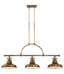 Lampa suspendata Emery 3 Light Island Chandelier – Weathered Brass