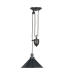 Lampa suspendata Provence 1 Light Rise and Fall Pendant – Old Bronze