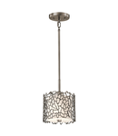 Lampa suspendata Silver Coral 1 Light Mini Pendant