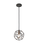 Lampa suspendata Rocklyn 1 Light Mini Pendant Raw Steel