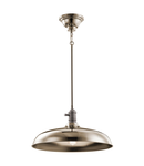 Lampa suspendata Cobson 1 Light Pendant/Semi Flush – Polished Nickel