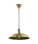 Lampa suspendata Cobson 1 Light Pendant/Semi Flush – Natural Brass