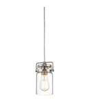 Lampa suspendata Brinley 1 Light Mini Pendant – Brushed Nickel