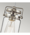 Lampa suspendata Brinley 1 Light Mini Pendant – Brushed Nickel